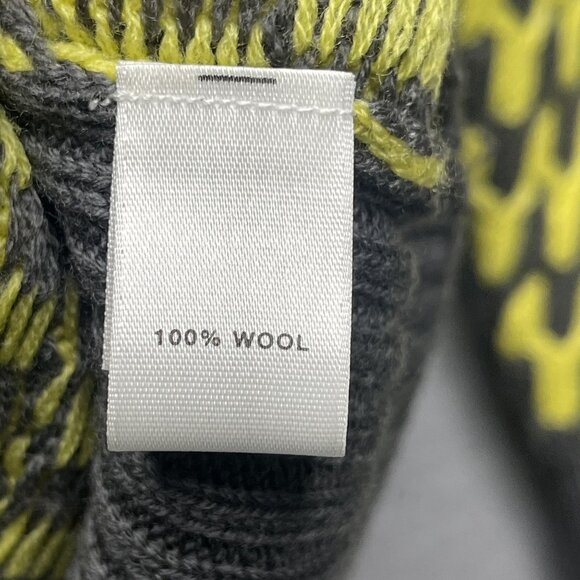 St. John Women's Gray & Yellow Wool Button-Front Cardigan Size XS - Picture 3 of 5